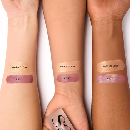 Saie Dew Liquid Blush for Cheeks - Hydrating Cream Blush Stick with a Blendable + Buildable Formula - Skincare Infused Dewy Cheek Tint for a Natural Flush - Glowy Makeup Essential - Baby (.40 Oz)