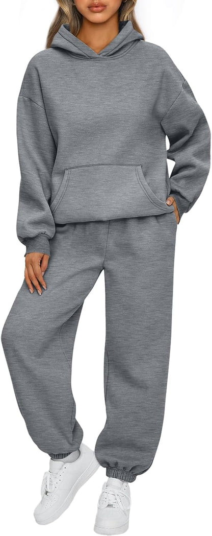 AUTOMET Womens 2 Piece Lounge Sweat Sets Fall Fashion Matching Sweatsuits