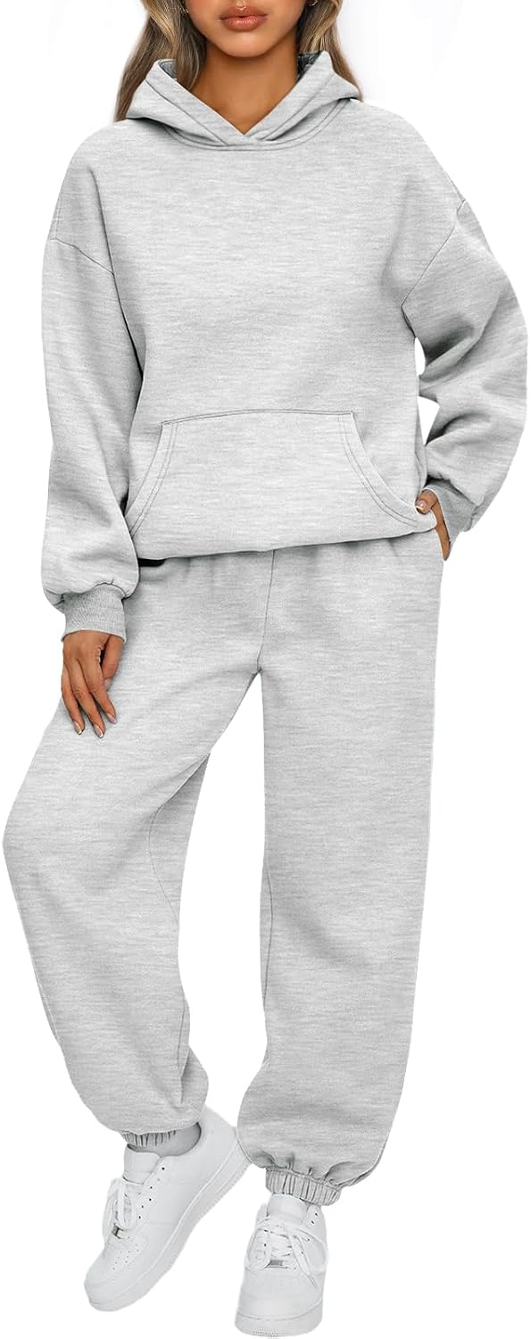 AUTOMET Womens 2 Piece Lounge Sweat Sets Fall Fashion Matching Sweatsuits