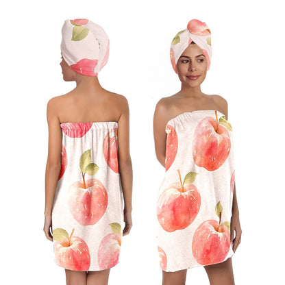 Bath Wrap and Hair Drying Towel Set – Microfiber Quick Dry
