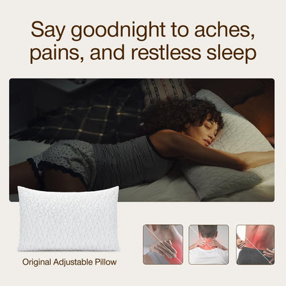 Coop Home Goods Original Adjustable Pillow, Queen Size Bed Pillows