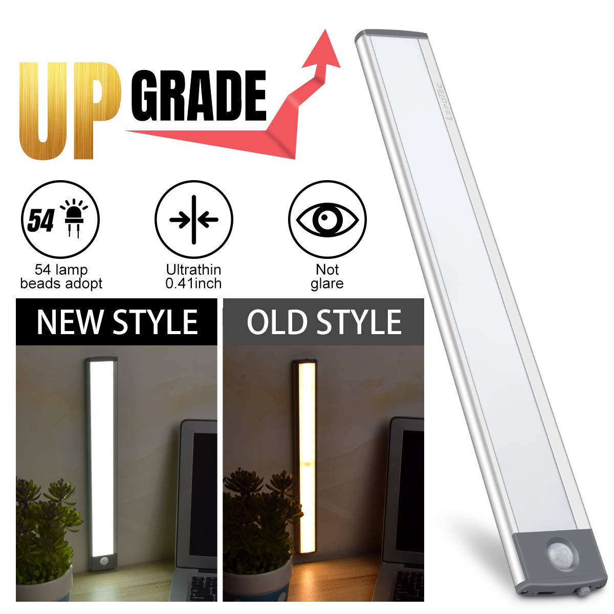 54-LED Motion Sensor Cabinet Light