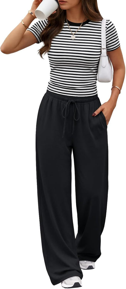 Trendy Queen Women's 2 Piece Matching Summer Lounge Set with Pockets
