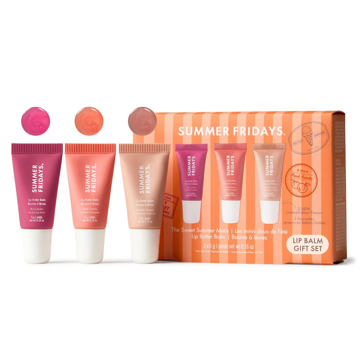 Summer Fridays Lip Butter Balm - Moisturizing Lip Gloss for Instant Shine + Sheer Color