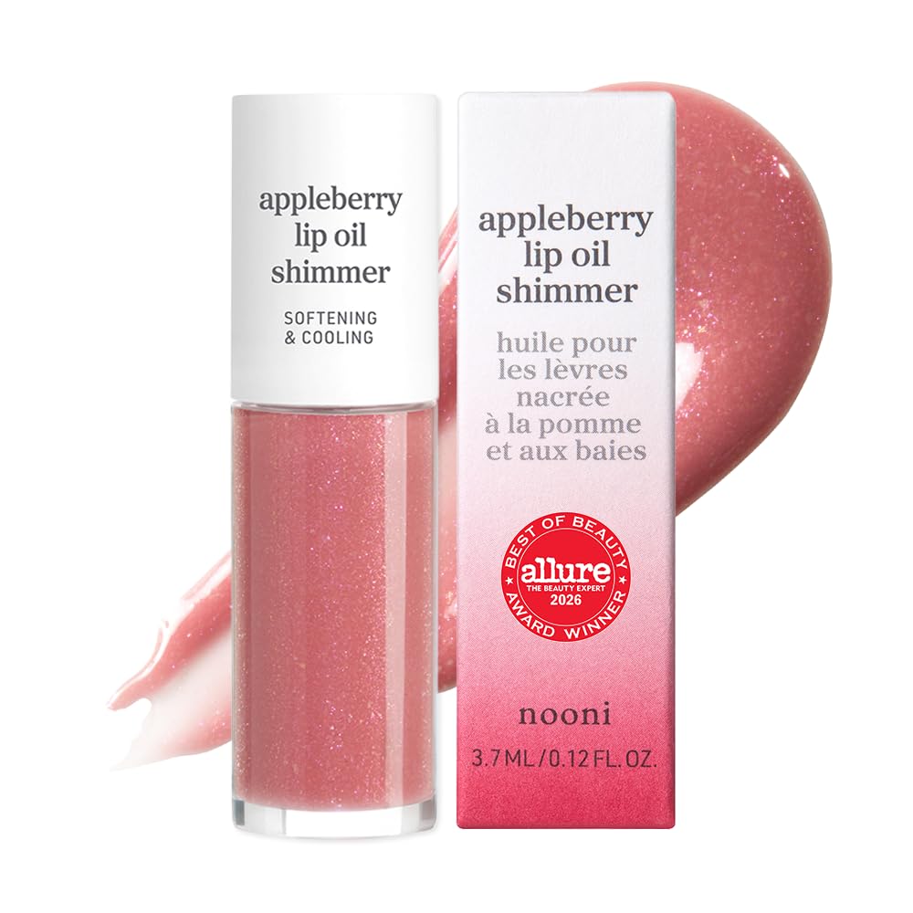 NOONI Korean Lip Oil - Applepeony - pH Color-Changing Plumping Lip Gloss