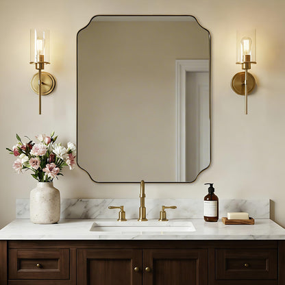 Andy Star Unique Rectangle Wall Mirror, 24"X32"