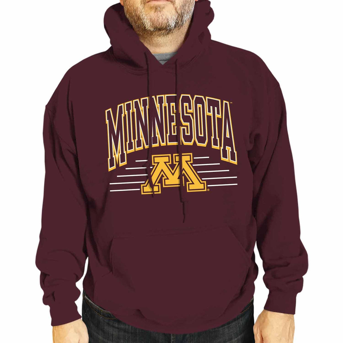 Campus Colors NCAA Overtime Classics Hooded Fleece Sweatshirt - Men Women | Officially licensed NCAA hoodie - unisex cotton poly fleece - kangaroo pocket - machine washable - S to 2XL