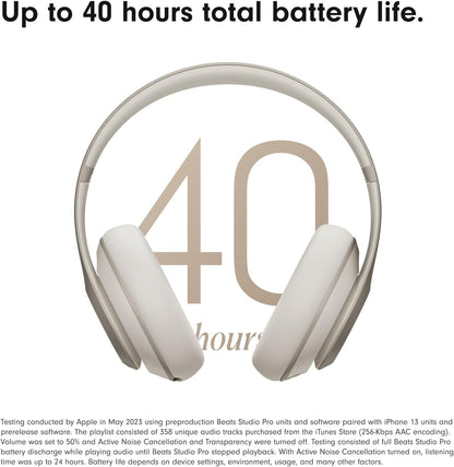 Beats Studio Pro Premium Wireless Over-Ear Headphones- Up to 40-Hour Battery Life, Active Noise Cancelling, Great for Travel & Commuting, USB-C Lossless Audio, Apple & Android Compatible -Black