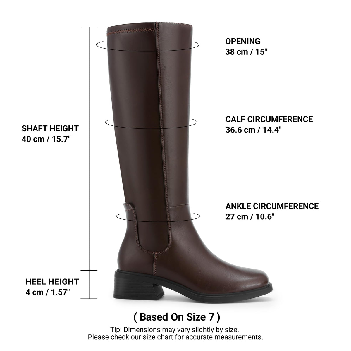 DREAM PAIRS Women's Knee High Riding Tall Boots