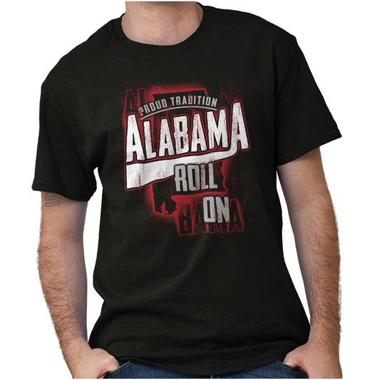 Brisco Brands Alabama Tradition Distressed Athletic Graphic T Shirt Men or Women
