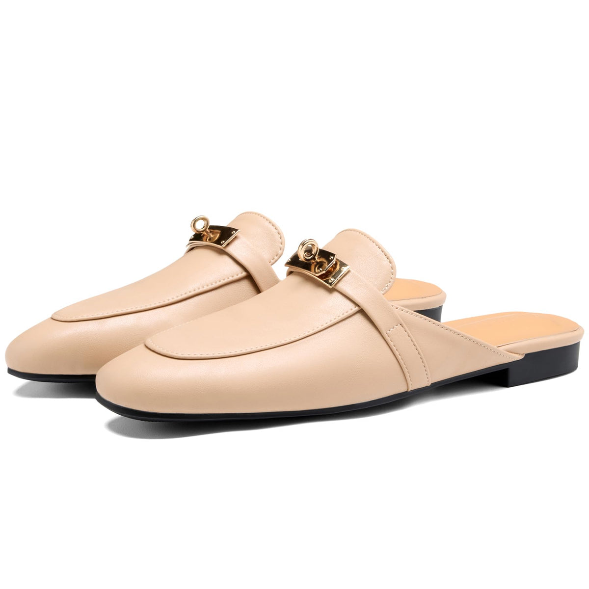 Almond Toe Slip-On Flats