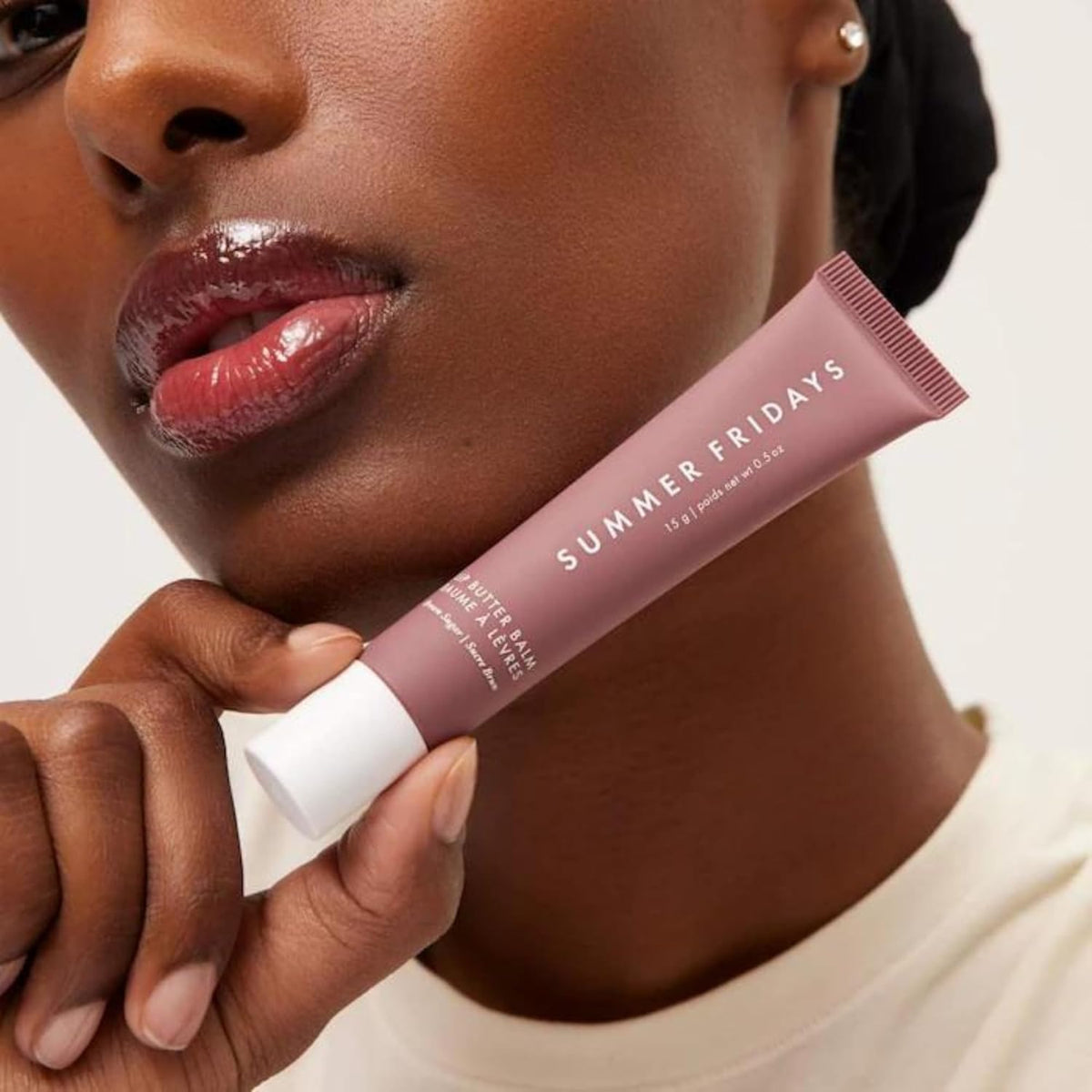 Summer Fridays Lip Butter Balm - Moisturizing Lip Gloss for Instant Shine + Sheer Color