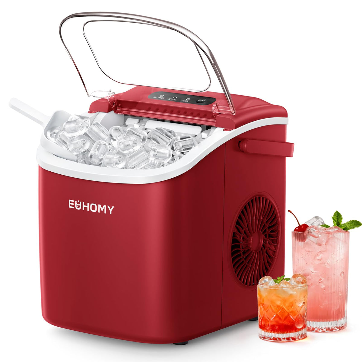 Euhomy Countertop Ice Maker Machine with Handle