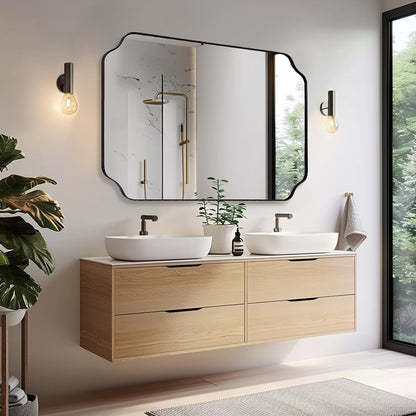 Andy Star Unique Rectangle Wall Mirror, 24"X32"