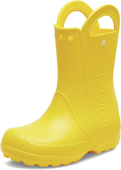 Crocs Kids' Handle It Rain Boots | Waterproof Slip On Shoes | Kids' Rain Boots