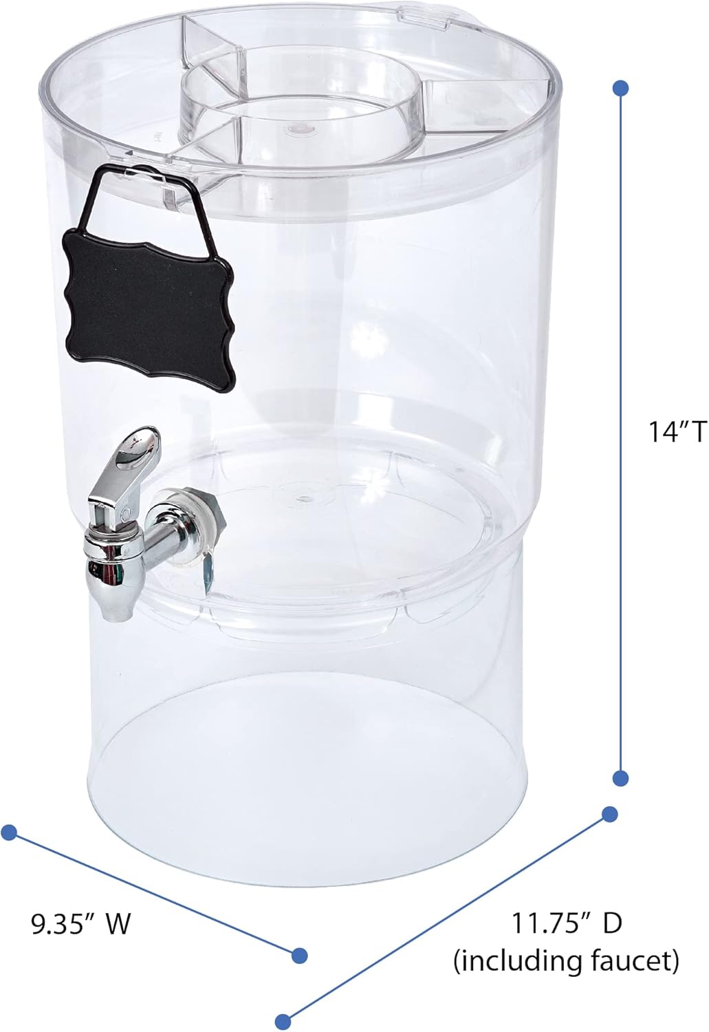 Buddeez Durable 2 Gallon Beverage Dispenser with Stand