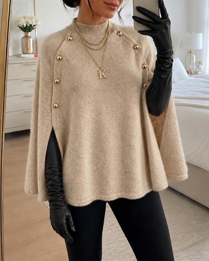 CHICME Women’s Knit Cape Sweater