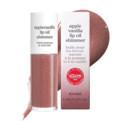 NOONI Korean Lip Oil - Applepeony - pH Color-Changing Plumping Lip Gloss