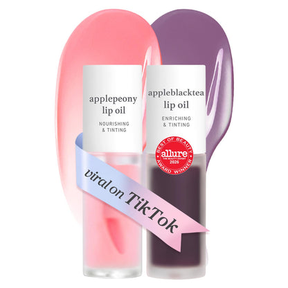 NOONI Korean Lip Oil - Applepeony - pH Color-Changing Plumping Lip Gloss