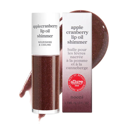 NOONI Korean Lip Oil - Applepeony - pH Color-Changing Plumping Lip Gloss