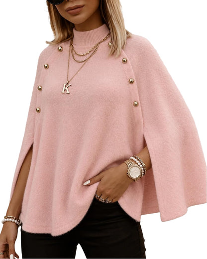 CHICME Women’s Knit Cape Sweater