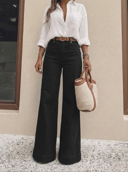 Women's High Waisted Wide Leg Jeans