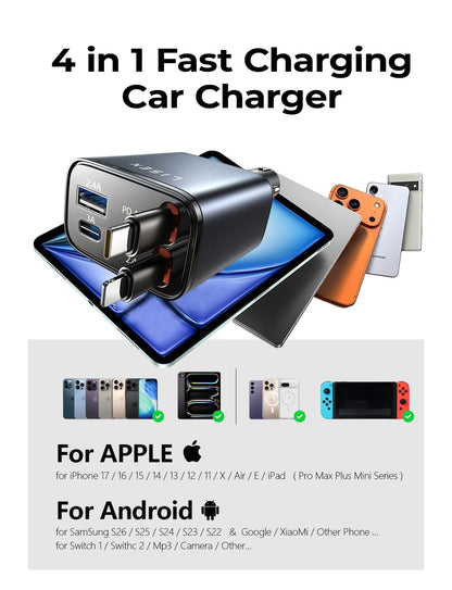 Lisen Retractable Car Charger