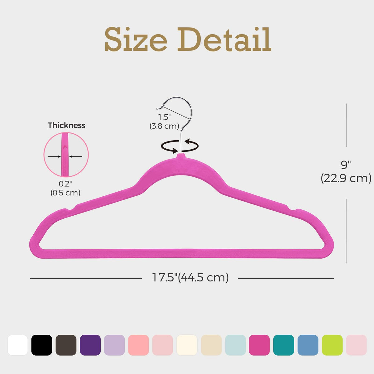 House Day Black Velvet Hangers 60 Pack