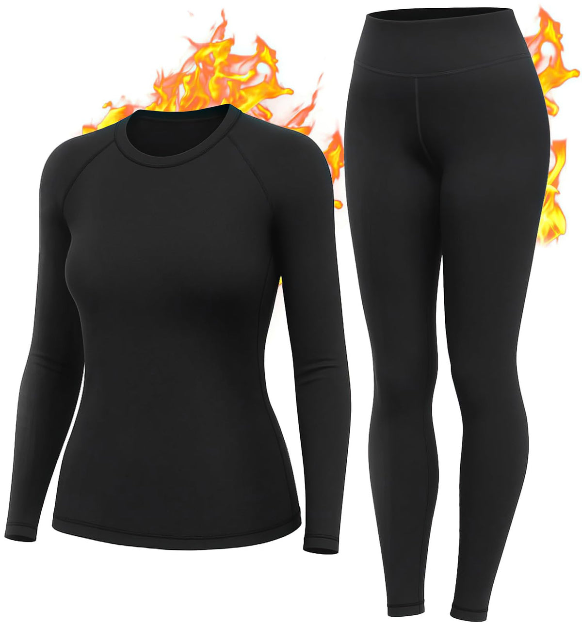 Thermal Underwear for Women Thermal Set Fleece Lined Leggings Long Johns