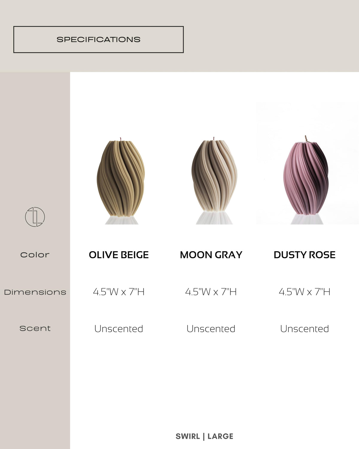 Lawa Swirl Candle