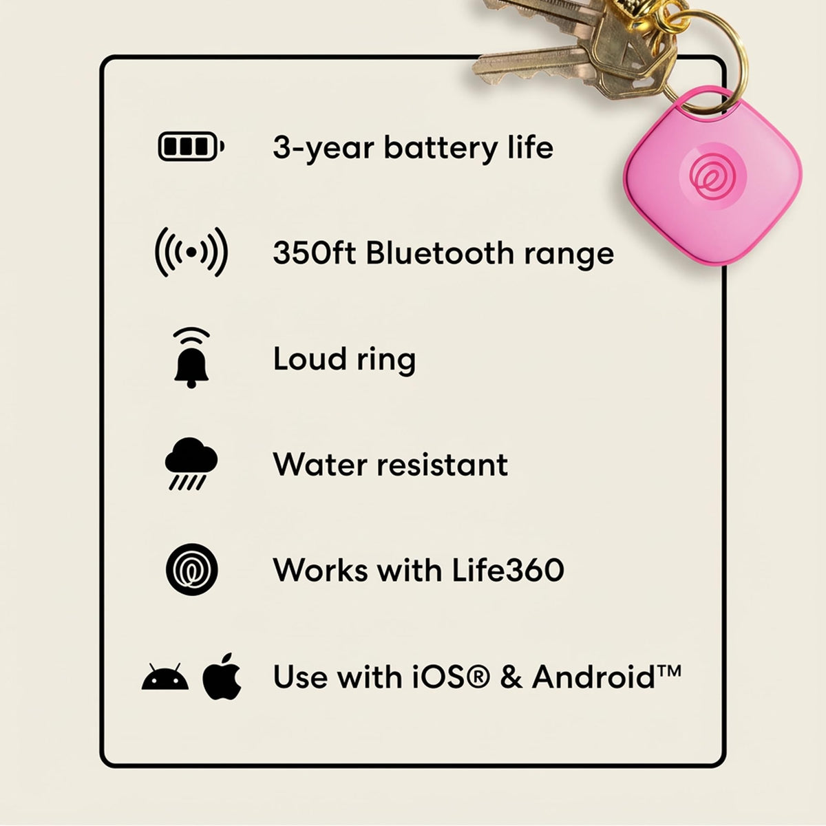 Life360 Tile - Bluetooth Tracker