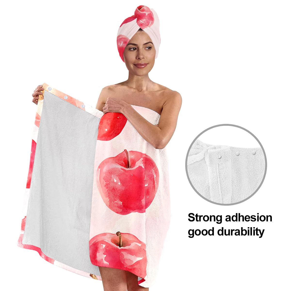Bath Wrap and Hair Drying Towel Set – Microfiber Quick Dry