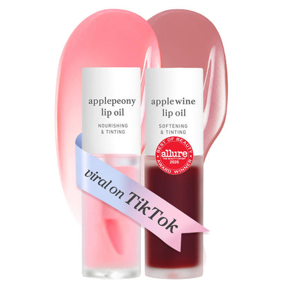 NOONI Korean Lip Oil - Applepeony - pH Color-Changing Plumping Lip Gloss