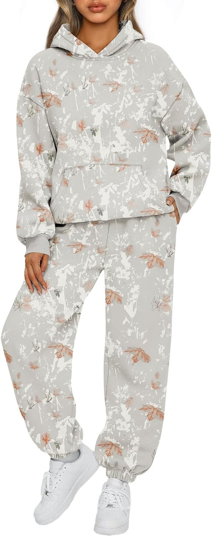AUTOMET Womens 2 Piece Lounge Sweat Sets Fall Fashion Matching Sweatsuits