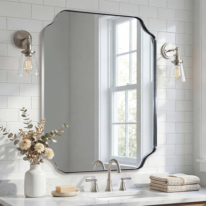 Andy Star Unique Rectangle Wall Mirror, 24"X32"