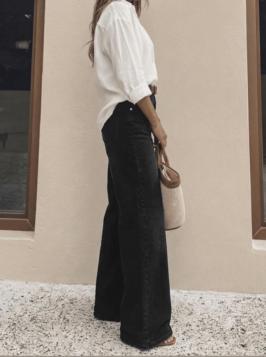 Women's High Waisted Wide Leg Jeans