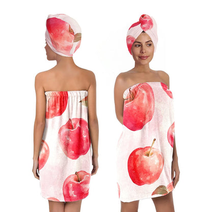 Bath Wrap and Hair Drying Towel Set – Microfiber Quick Dry
