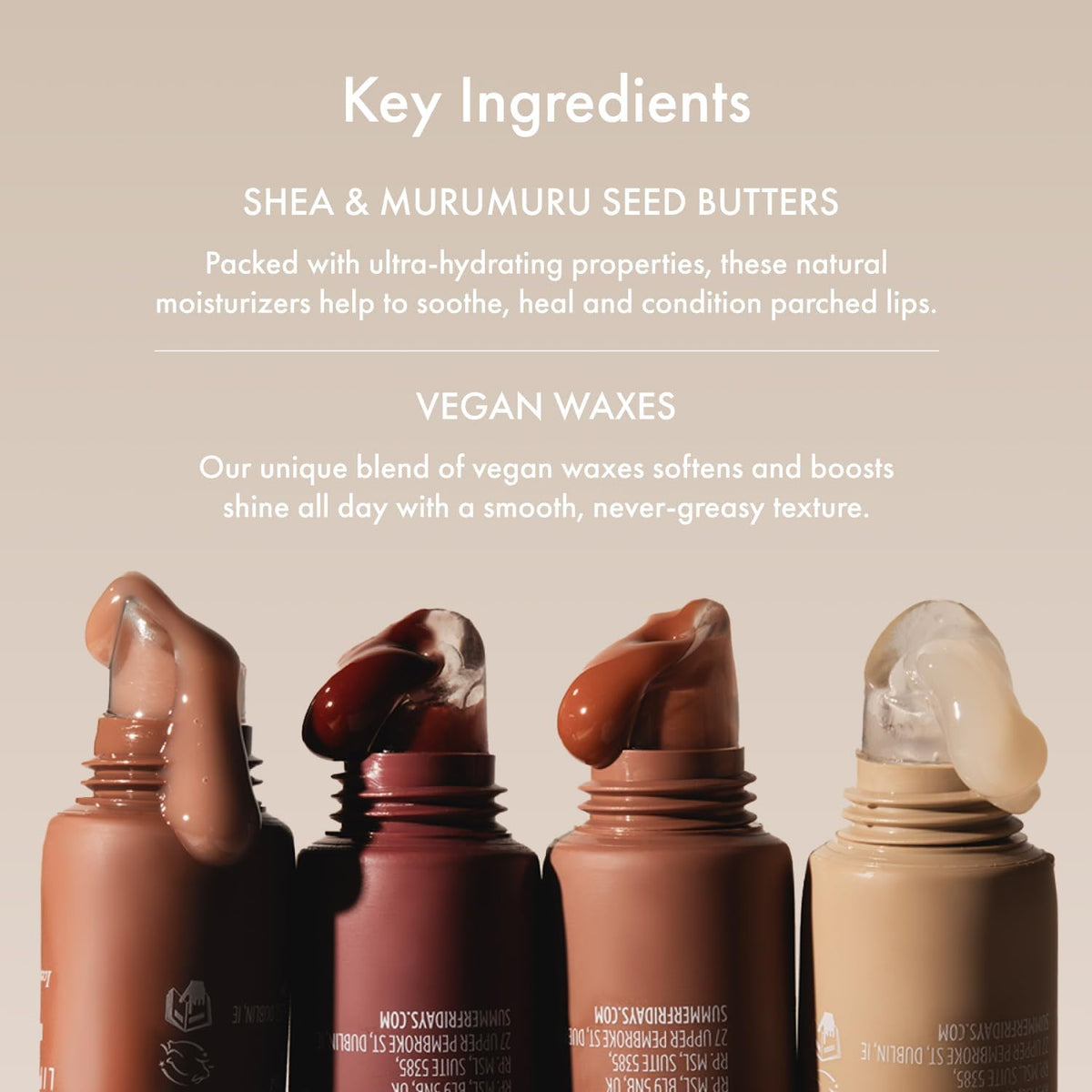 Summer Fridays Lip Butter Balm - Moisturizing Lip Gloss for Instant Shine + Sheer Color