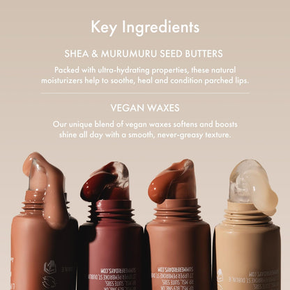Summer Fridays Lip Butter Balm - Moisturizing Lip Gloss for Instant Shine + Sheer Color