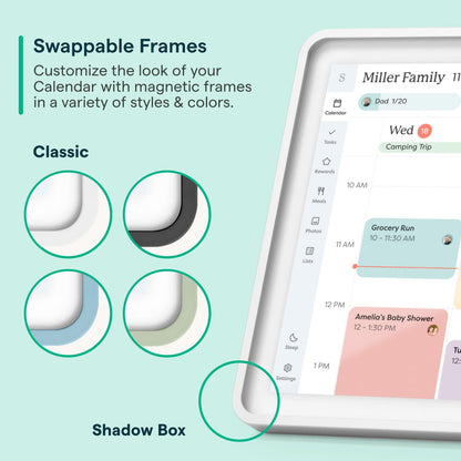 Skylight Calendar: 15-Inch Wall Planner Digital Calendar & Chore Chart, Smart Touchscreen Interactive Display