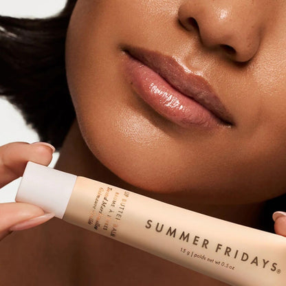 Summer Fridays Lip Butter Balm - Moisturizing Lip Gloss for Instant Shine + Sheer Color