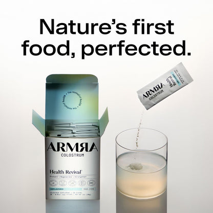 Armra Colostrum Powder | Blood Orange | Gut Health & Bloating | Skin & Hair | Immunity | Keto, Gluten & Fat-Free | 30 Servings