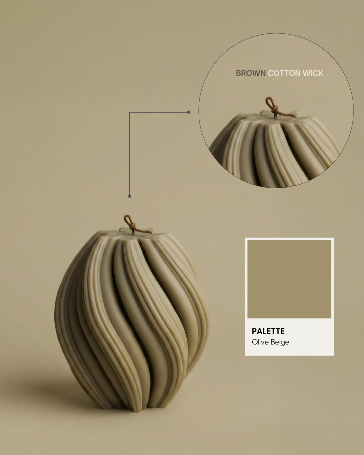 Lawa Swirl Candle