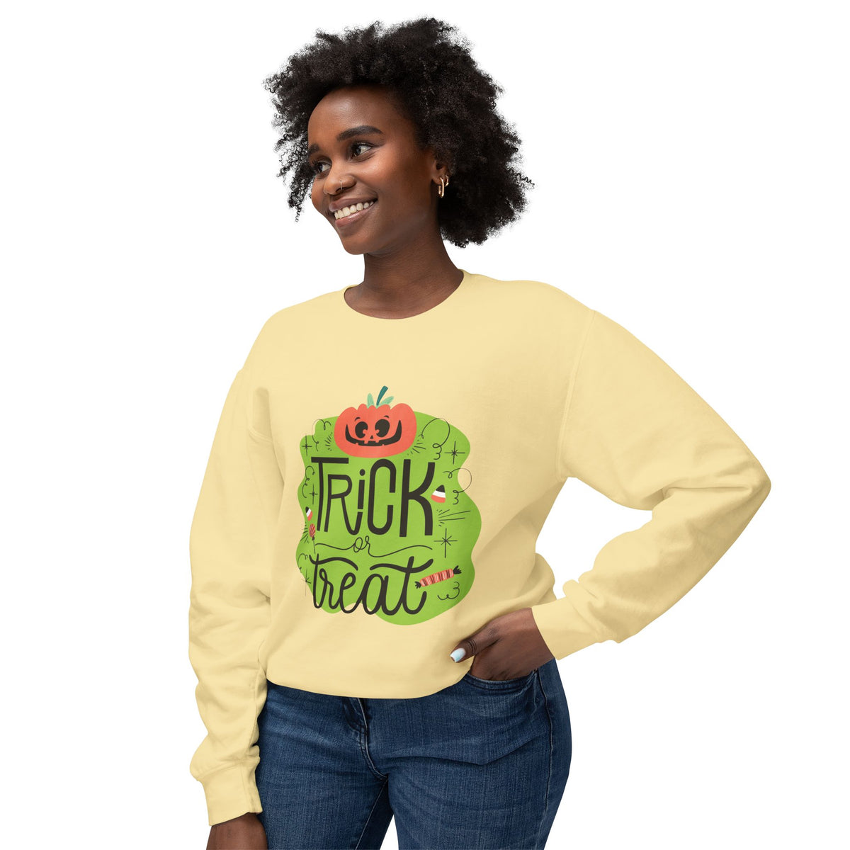 Trick or Treat Lightweight Crewneck Sweatshirt