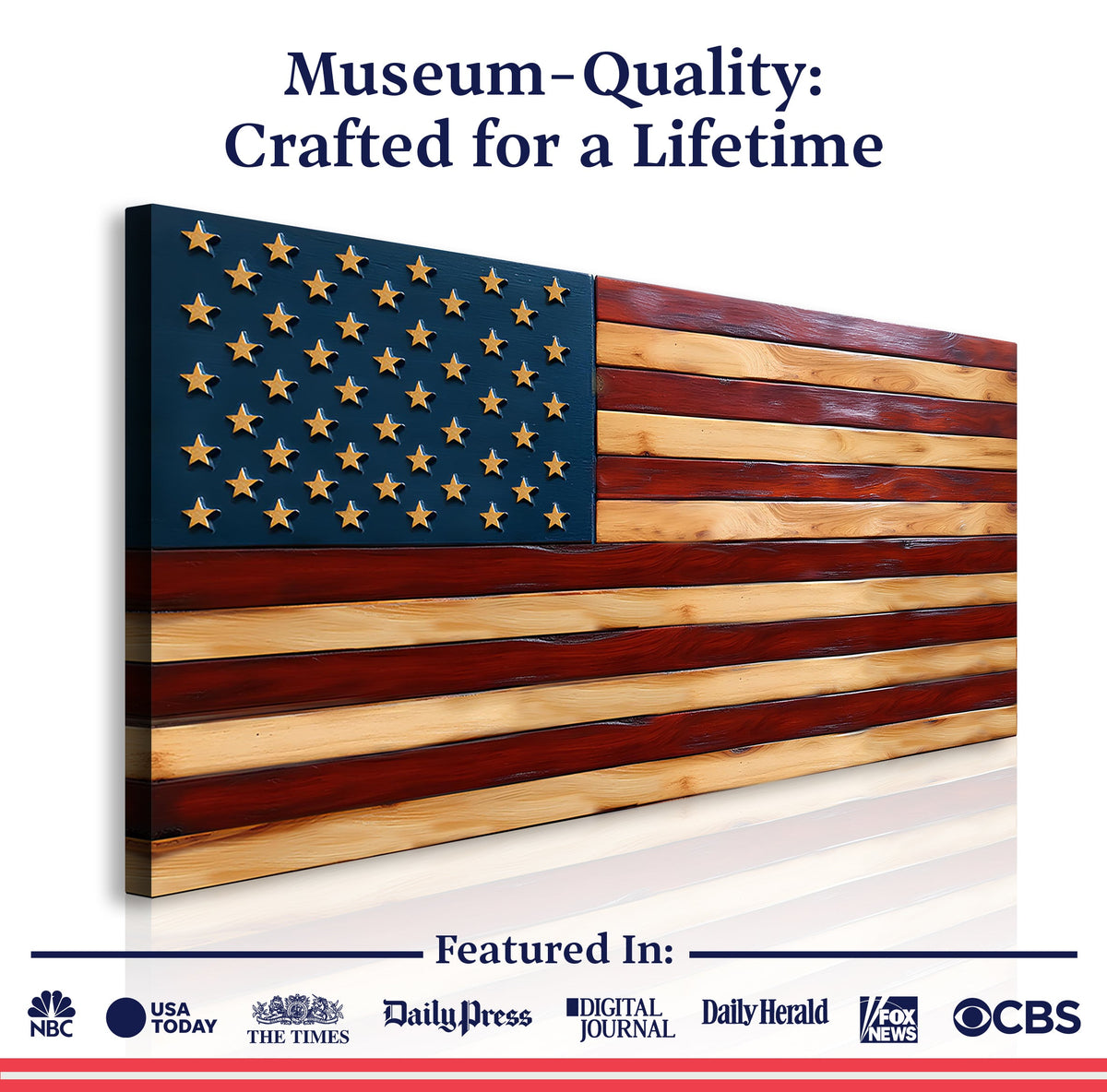 Old Glory American Flag Wall Art Ii