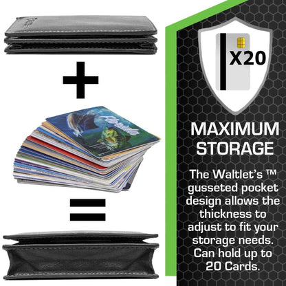 The Waltlet - Maximum Storage Rfid Secure Minimalist Wallet