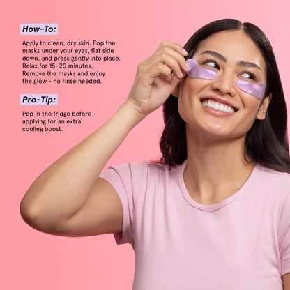 grace & stella New Brightening Eye Patches for Dark Circles (24 Pairs) - Vitamin C Under Eye Patches for Puffiness