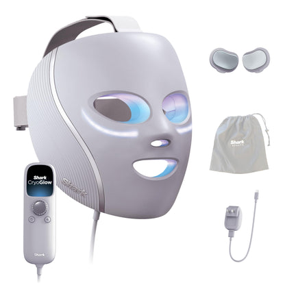 Shark CryoGlow LED Face Mask, Red Light Therapy, Under-Eye Cooling, FW312
