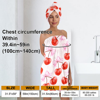 Bath Wrap and Hair Drying Towel Set – Microfiber Quick Dry