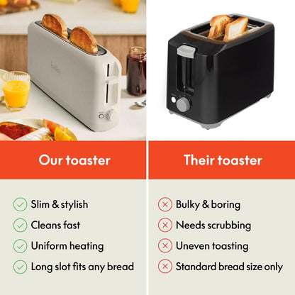 Fits Sourdough, 10” Long Slot, Anti Jam & Auto Shutoff, 900 Watt